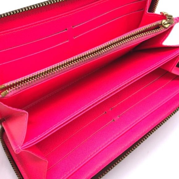 Louis Vuitton #43509 Monogram Pink Graffiti Zippy Large Long Zip Around Organize - Picture 4 of 11